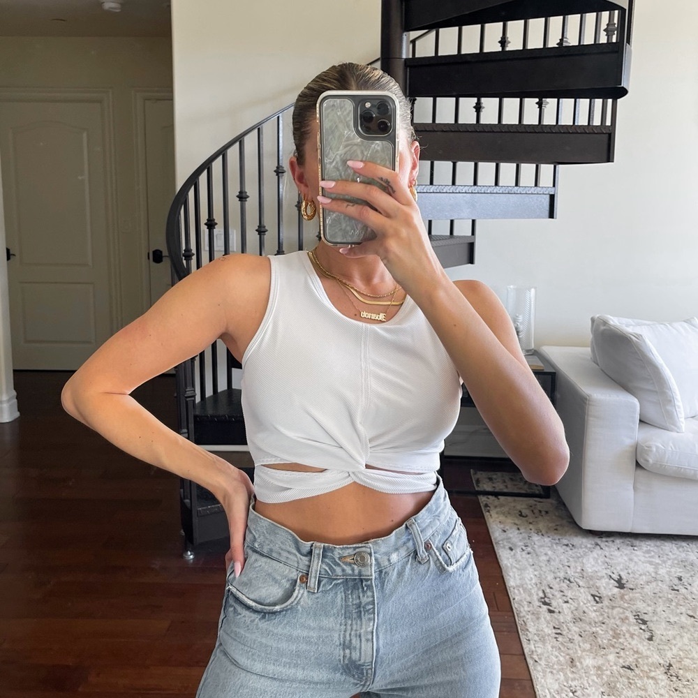 White workout top!